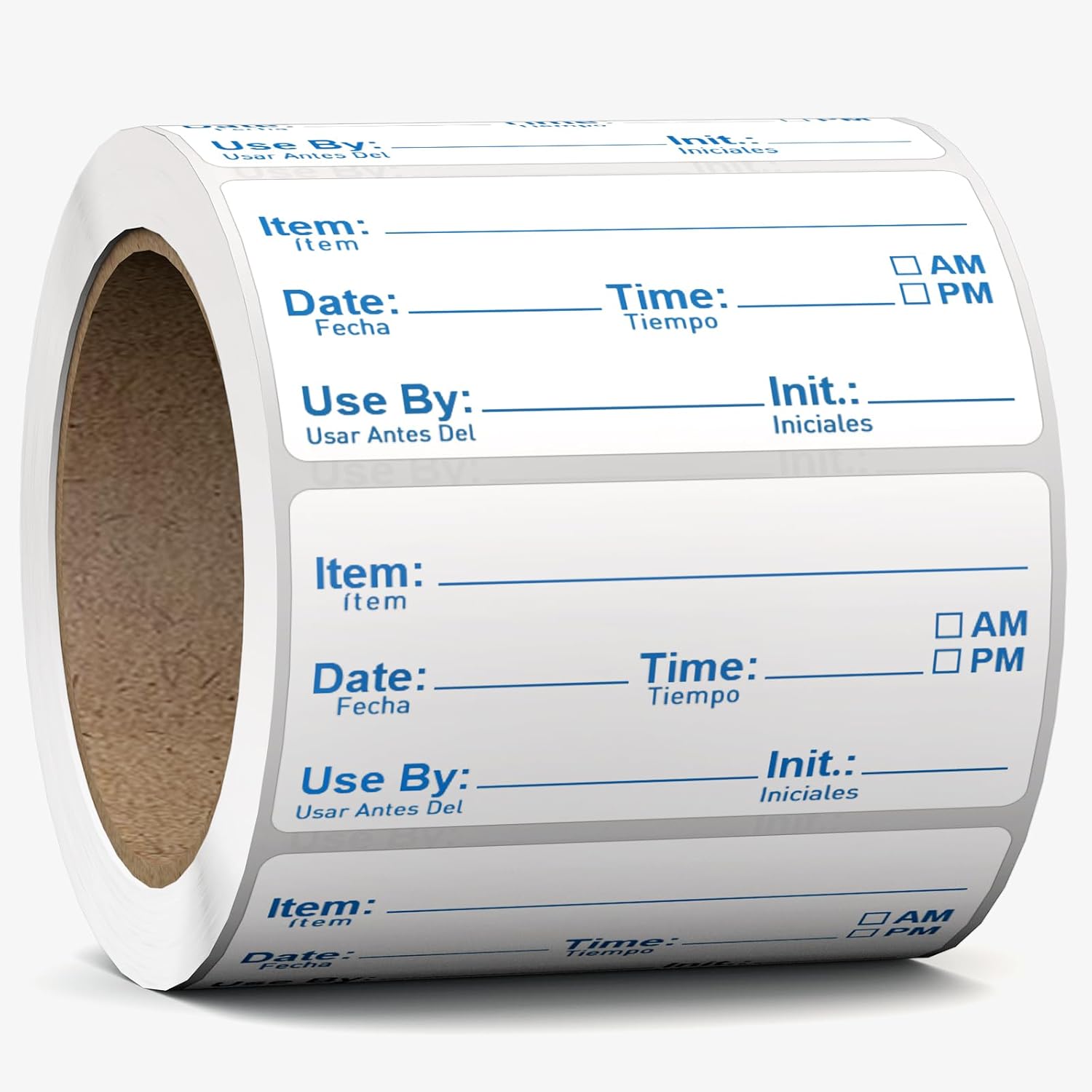 200 Pcs 2"x1" Dissolvable Food Labels Roll, Dishwasher Safe, Dissolves in Water in 30 Sec, Risepekt Removable Freezer Labels for Food Storage Containers, Perfect for Jar Bottles Glass Metal Plastic